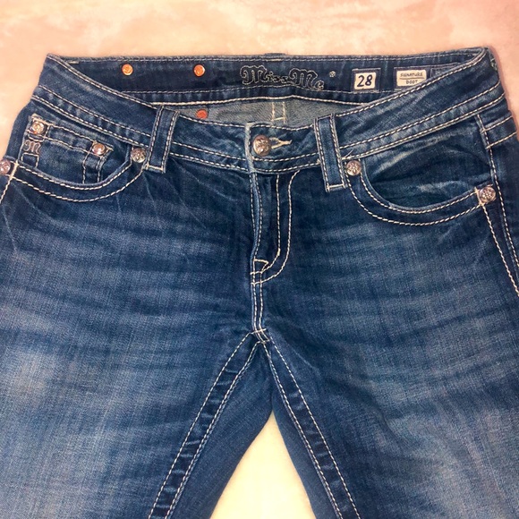 👖MissMe Signature Boot Cut Jeans Sz.28👖 - Picture 5 of 13